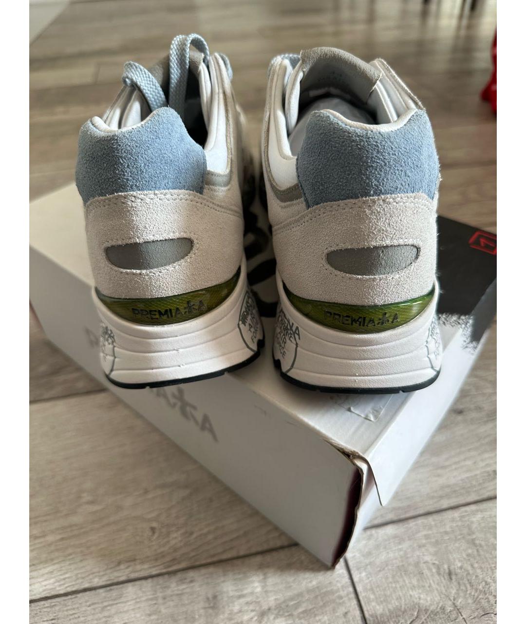 PREMIATA Белые замшевые низкие кроссовки / кеды, фото 4