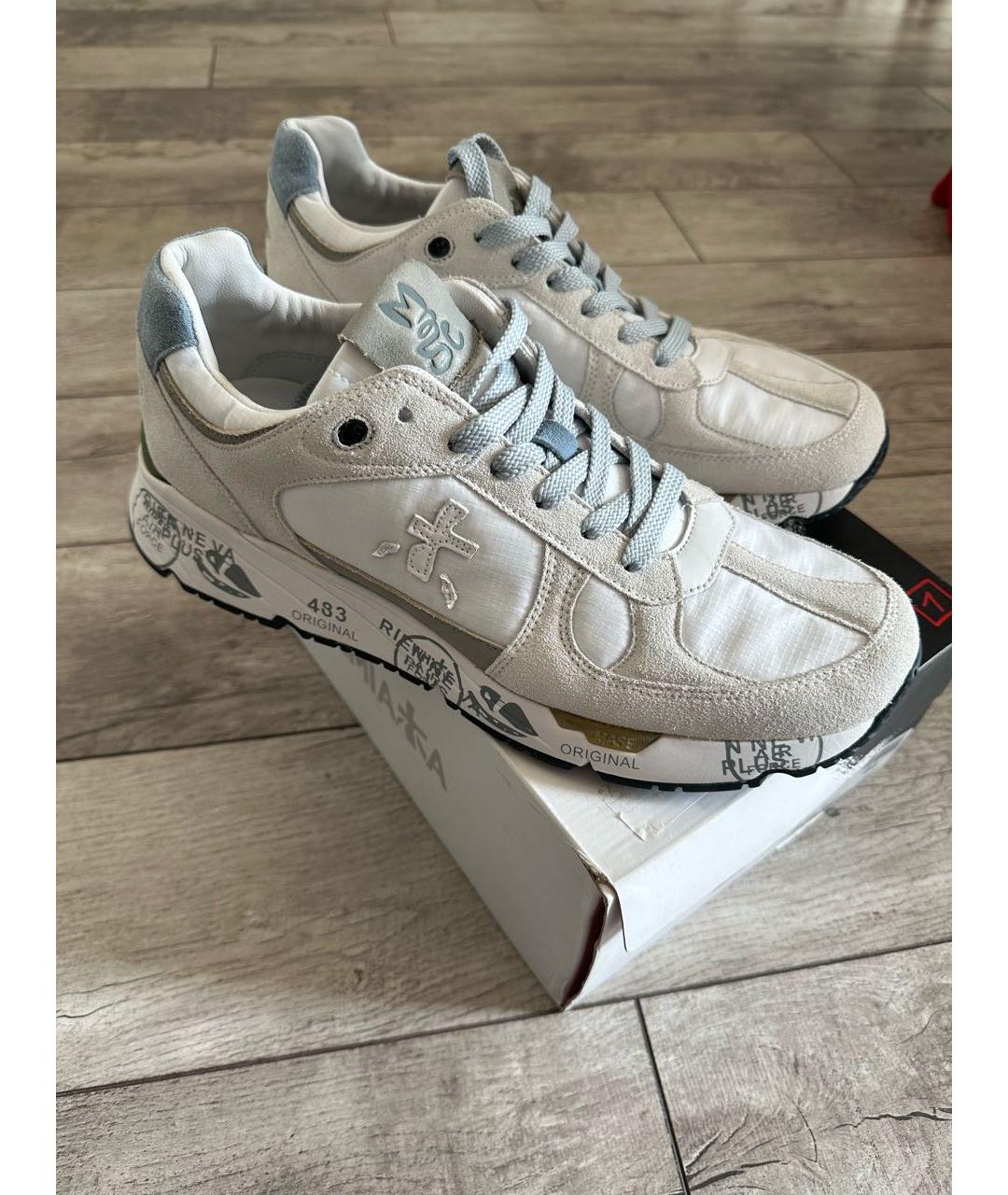 PREMIATA Белые замшевые низкие кроссовки / кеды, фото 2