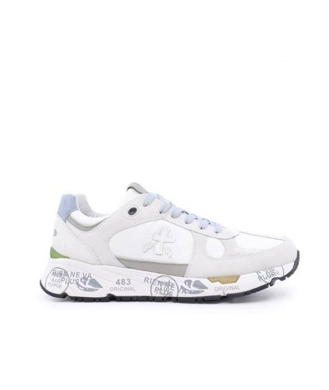 PREMIATA Белые замшевые низкие кроссовки / кеды, фото 6