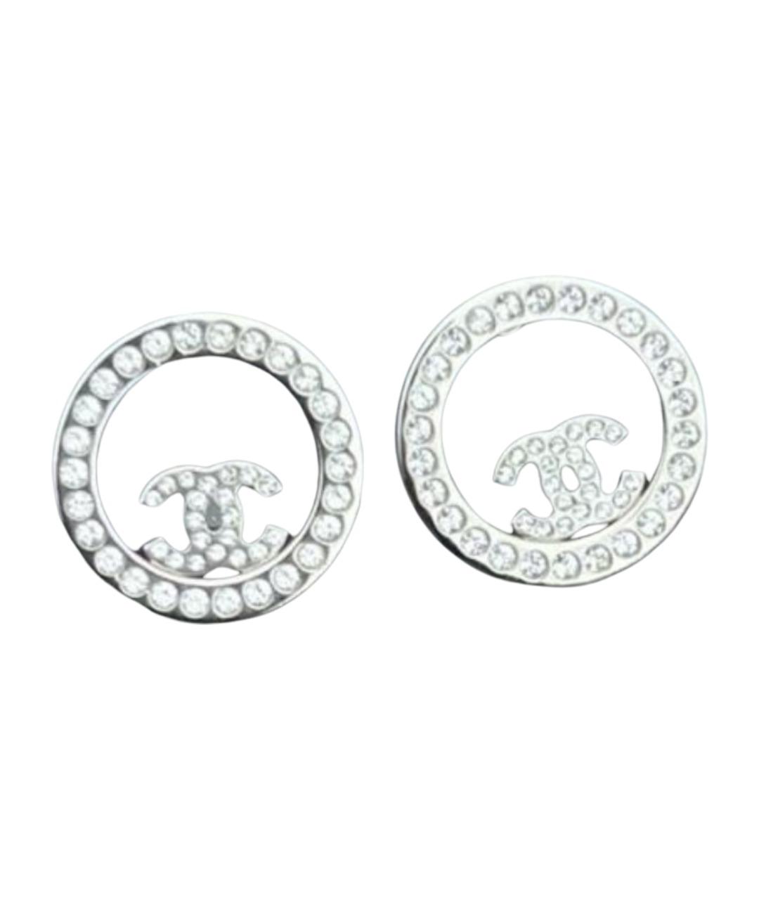CHANEL Серебряные серьги, фото 1