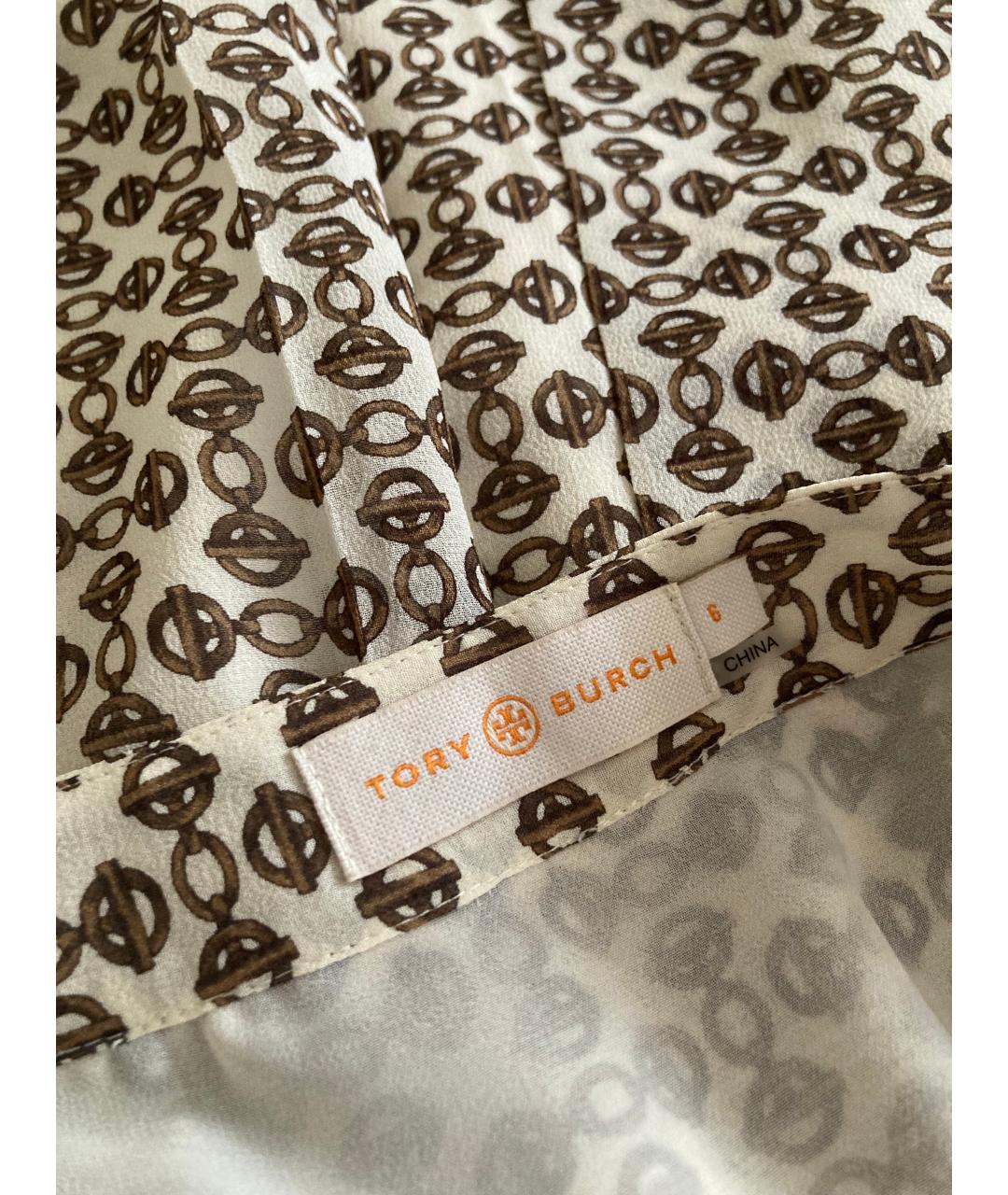 TORY BURCH Бежевая юбка миди, фото 2