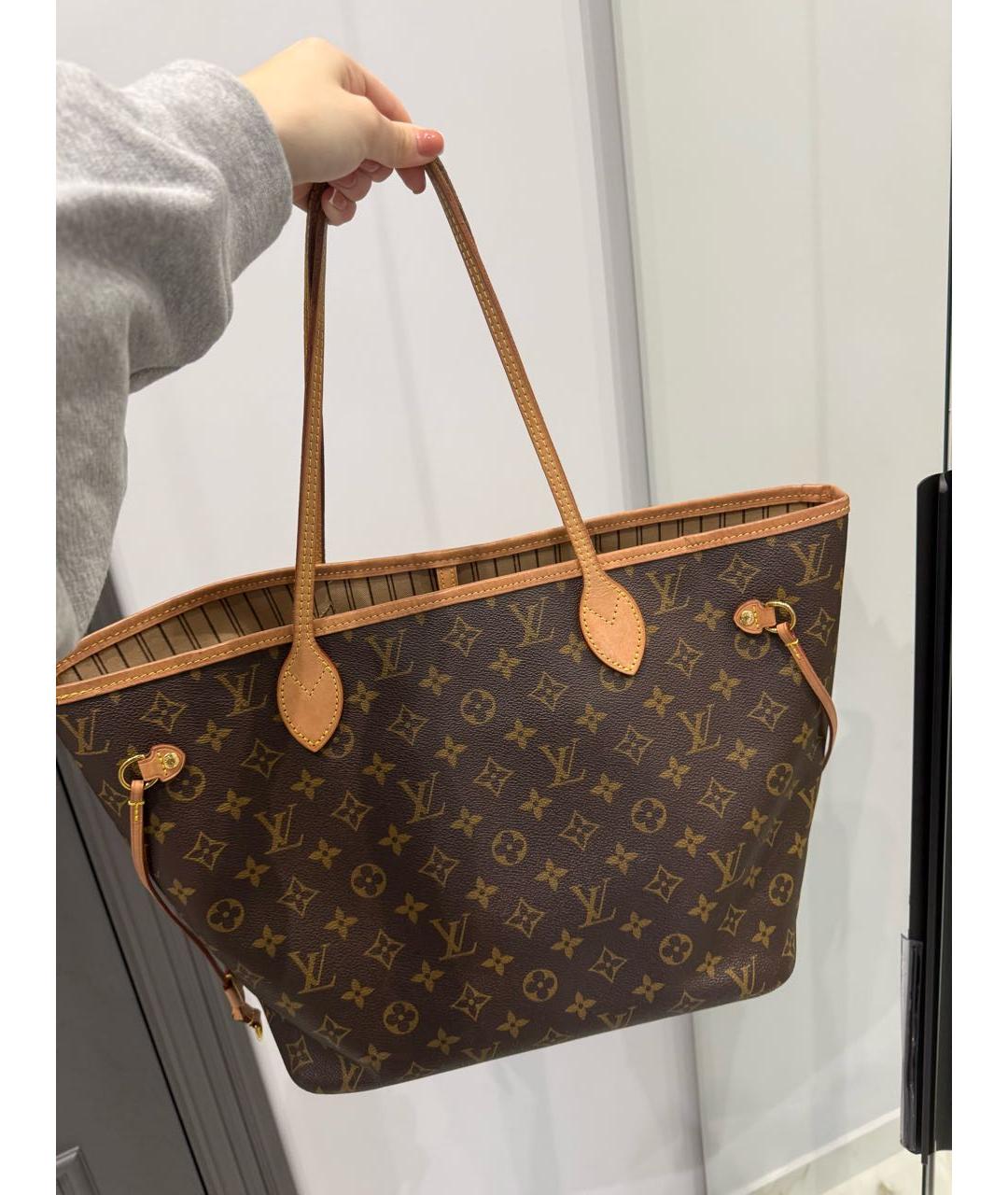 LOUIS VUITTON Коричневая сумка тоут, фото 7