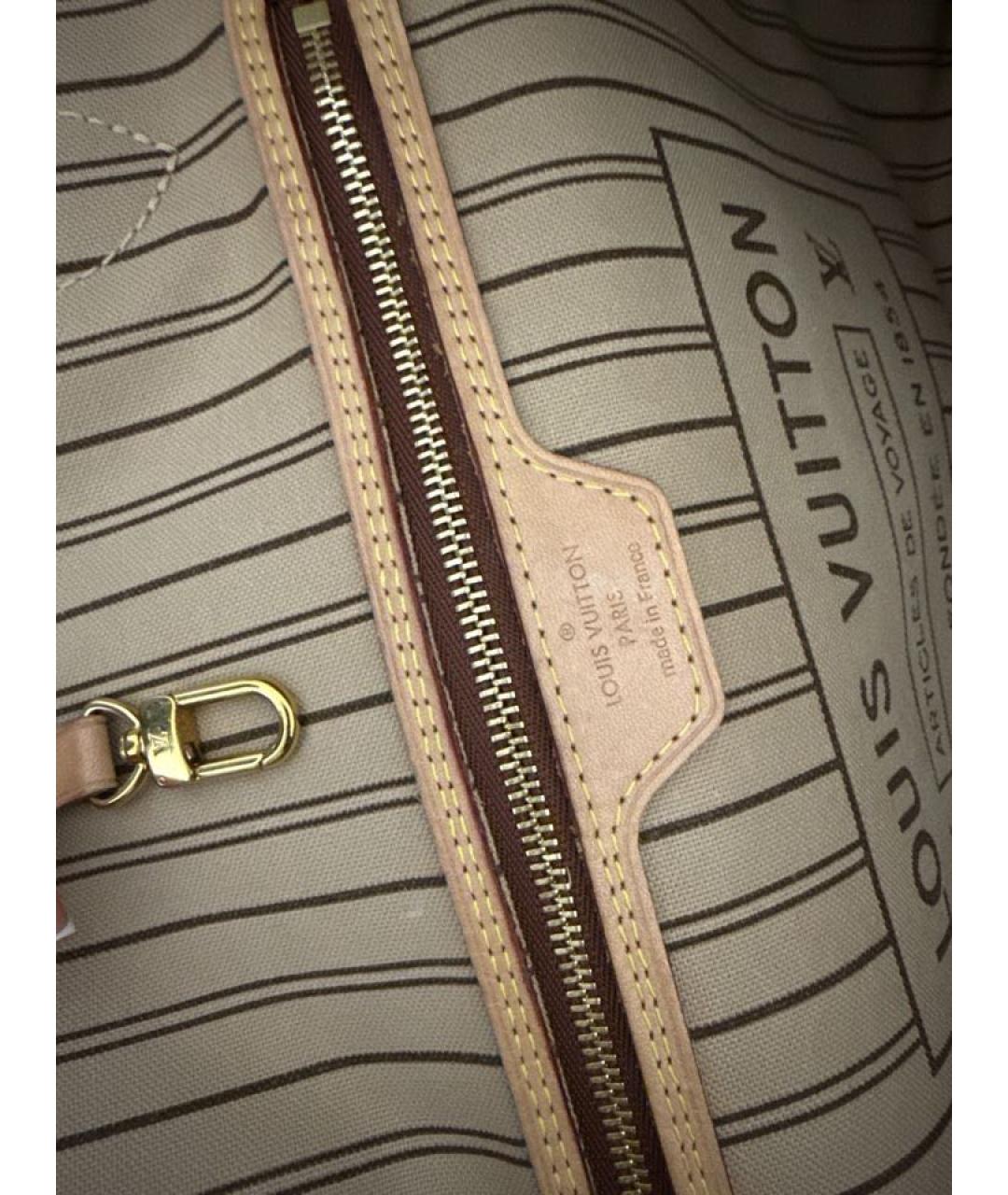 LOUIS VUITTON Коричневая сумка тоут, фото 4