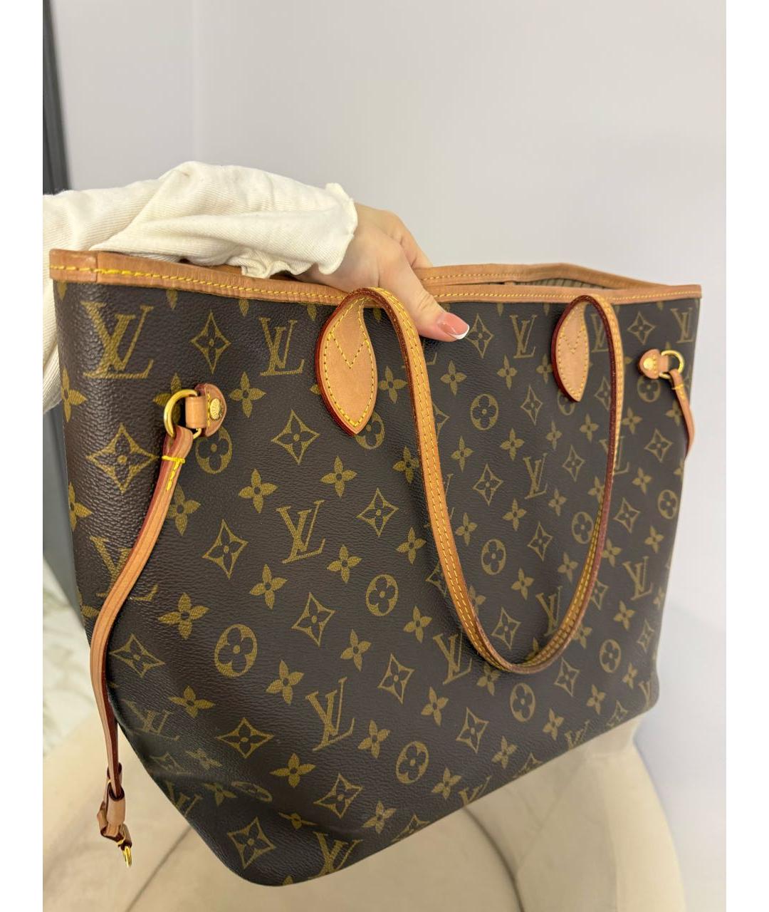 LOUIS VUITTON Коричневая сумка тоут, фото 2
