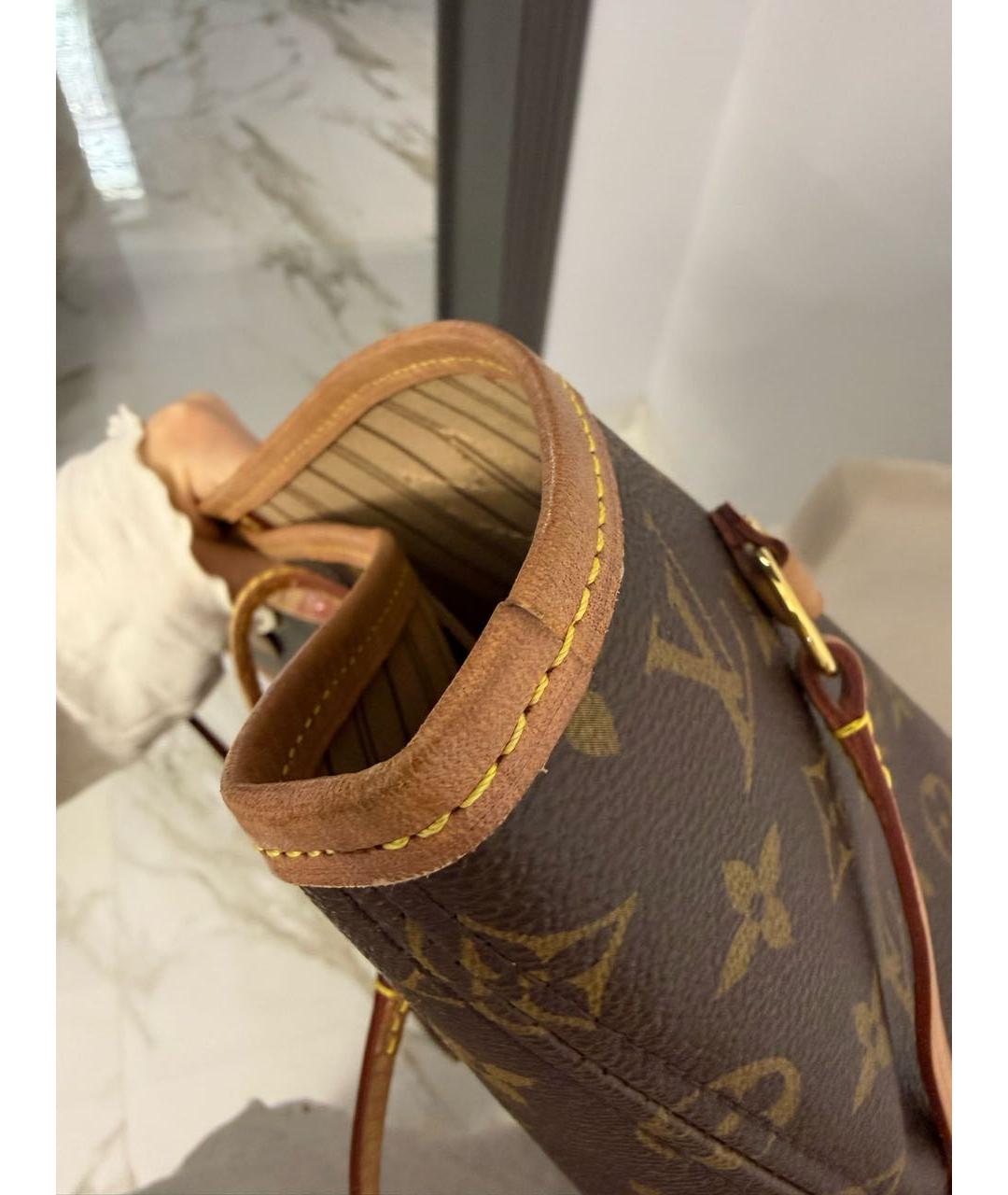 LOUIS VUITTON Коричневая сумка тоут, фото 5