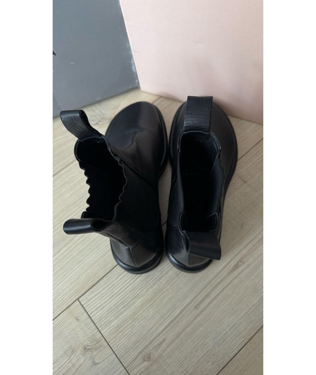 OFFICINE CREATIVE Черные кожаные ботинки, фото 3