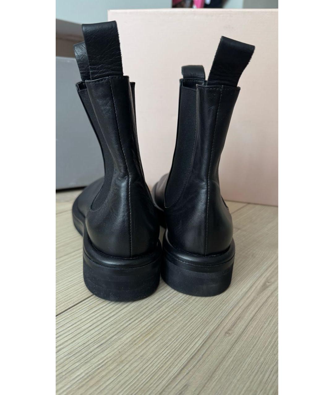 OFFICINE CREATIVE Черные кожаные ботинки, фото 4