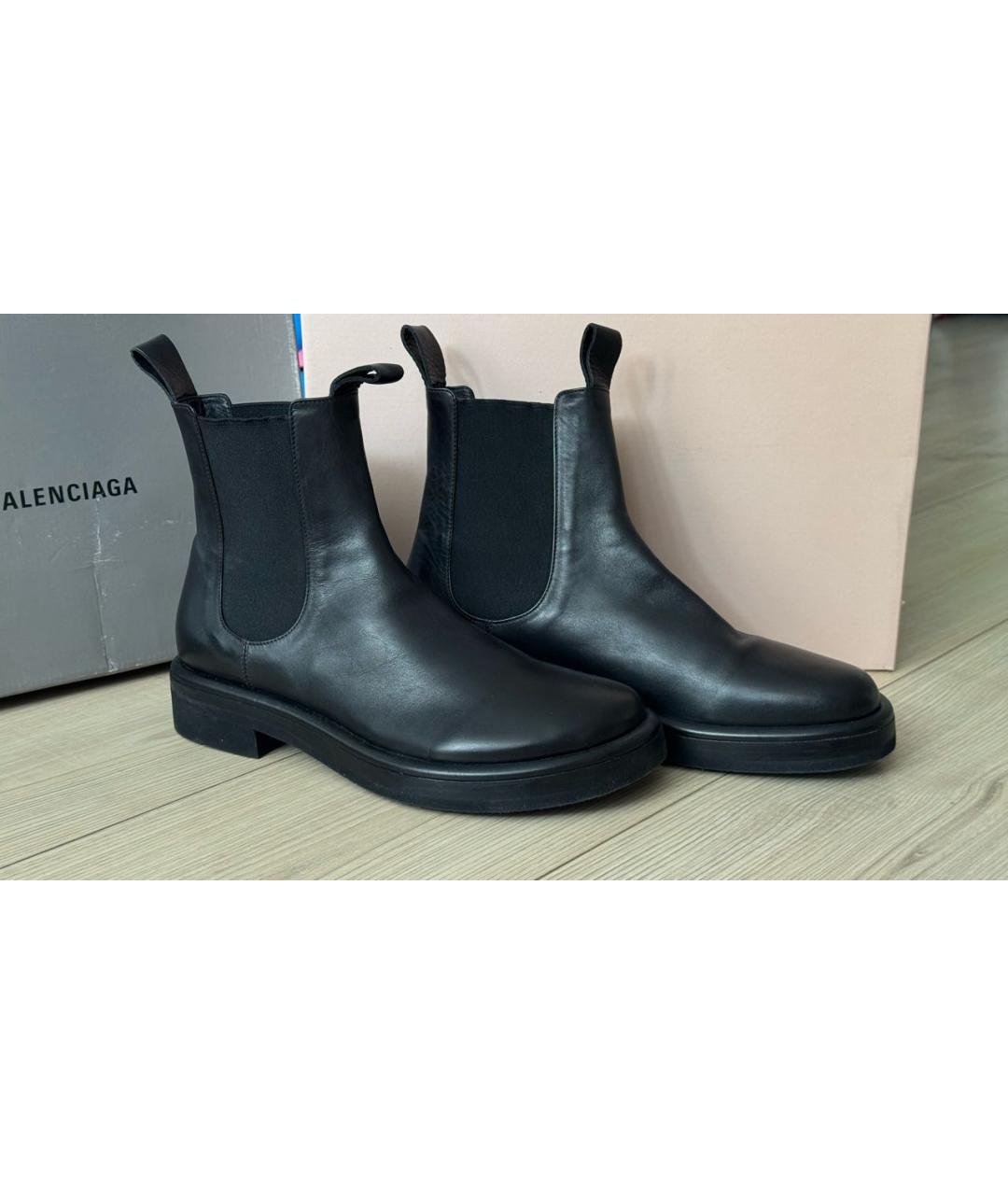 OFFICINE CREATIVE Черные кожаные ботинки, фото 7