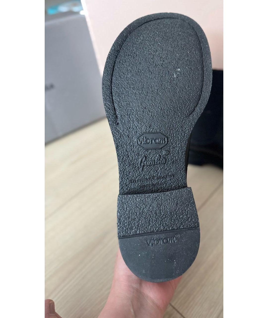 OFFICINE CREATIVE Черные кожаные ботинки, фото 5