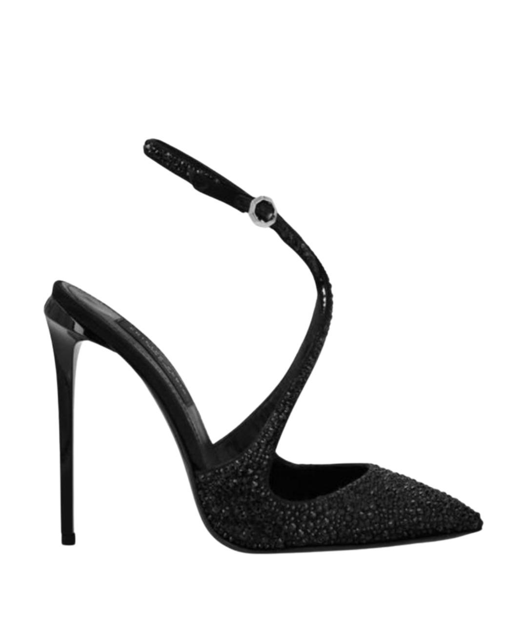 PHILIPP PLEIN Черные текстильные туфли, фото 1