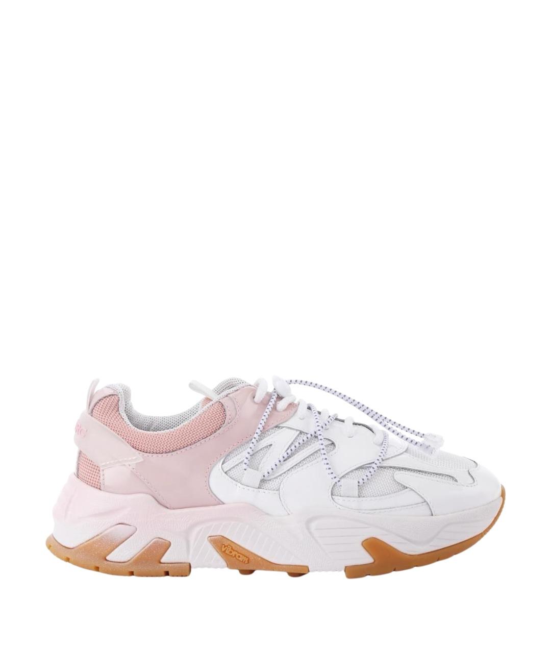 ICEBERG Розовые кроссовки из лакированной кожи, фото 1