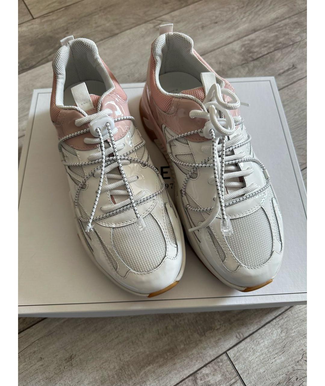 ICEBERG Розовые кроссовки из лакированной кожи, фото 2