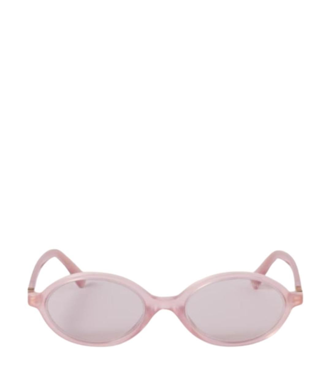 MIU MIU Розовые пластиковые солнцезащитные очки, фото 1