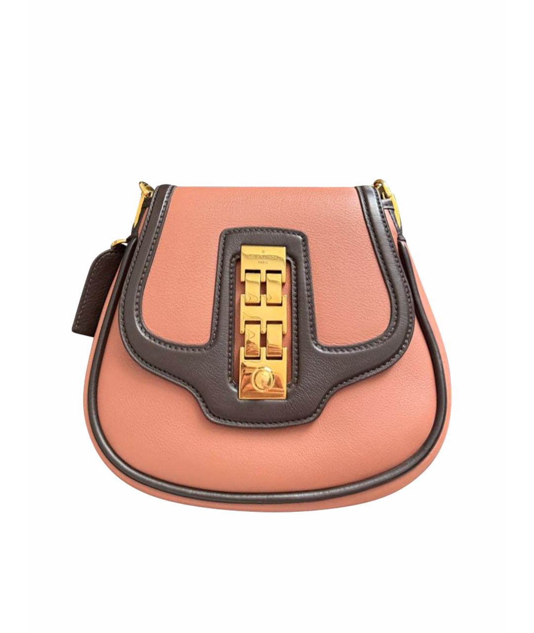 LOUIS VUITTON Коралловая кожаная сумка через плечо, фото 1
