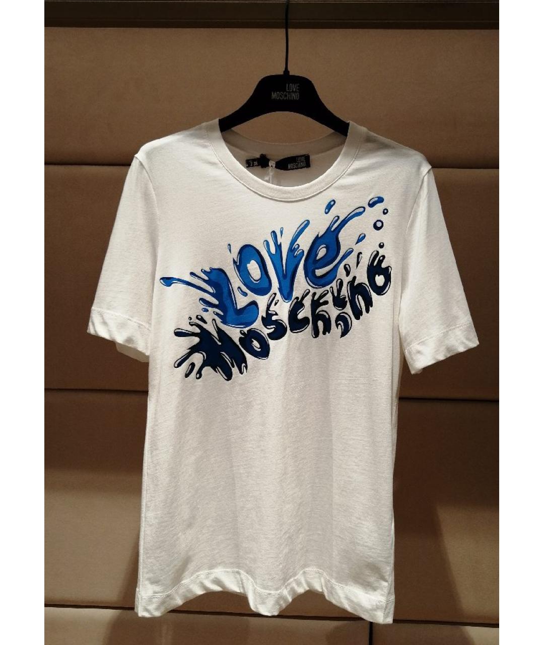 LOVE MOSCHINO Мульти хлопковая футболка, фото 3