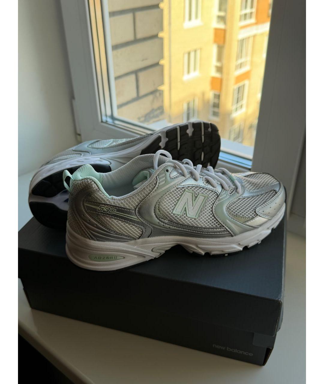 NEW BALANCE Серебряные низкие кроссовки / кеды, фото 4