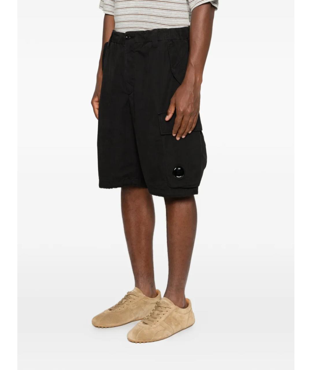 CP COMPANY Черные хлопковые шорты, фото 3