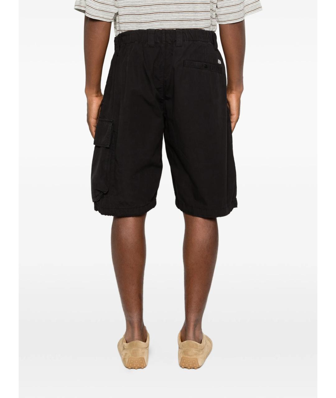 CP COMPANY Черные хлопковые шорты, фото 4