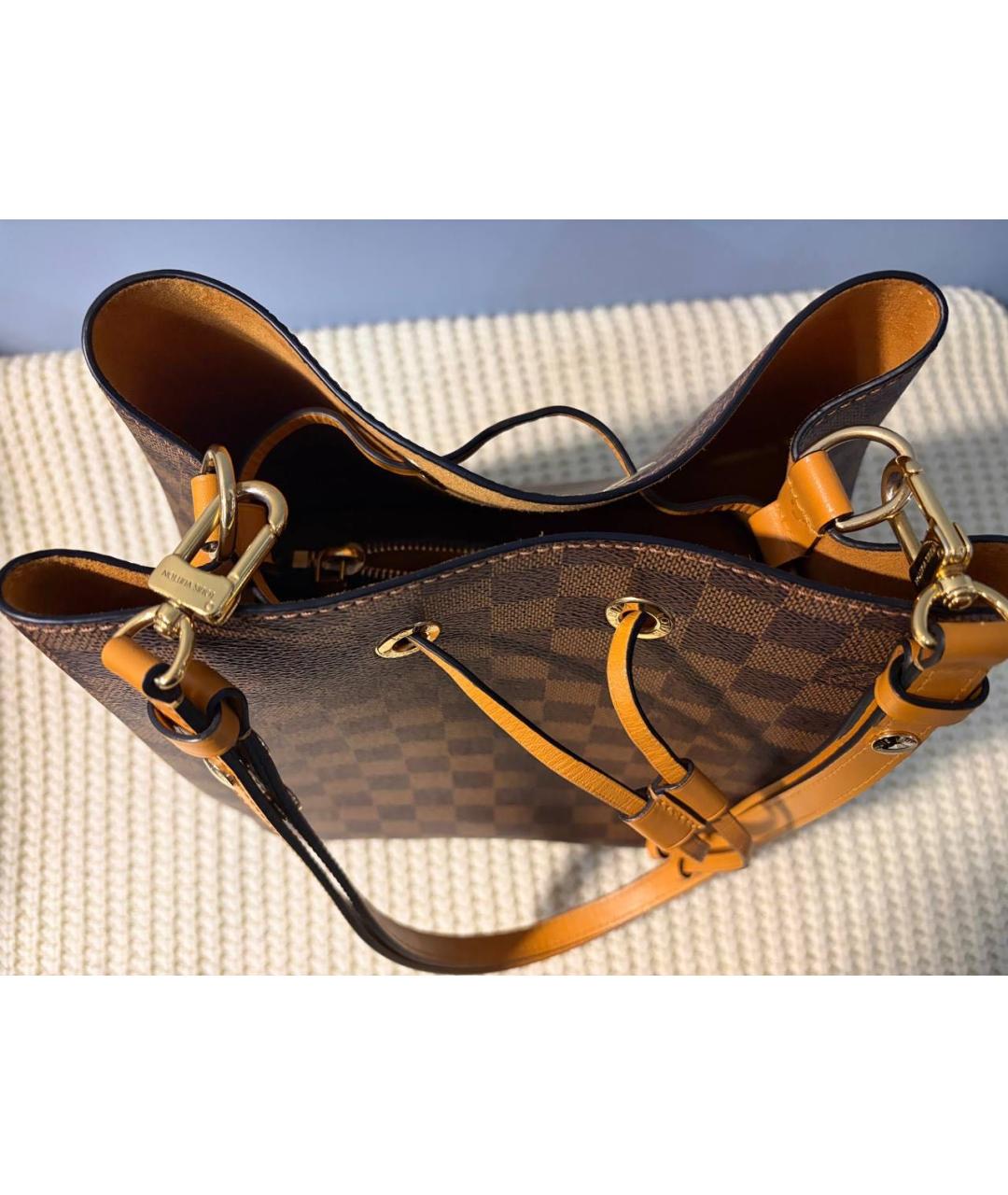 LOUIS VUITTON Коричневая сумка через плечо, фото 5