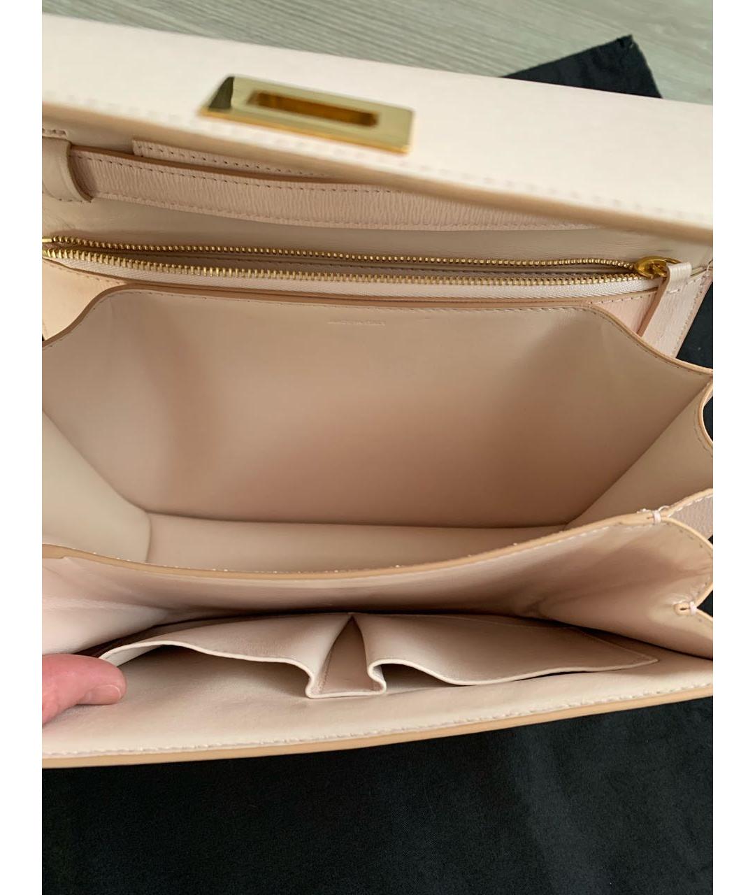 CELINE Розовая кожаная сумка через плечо, фото 5