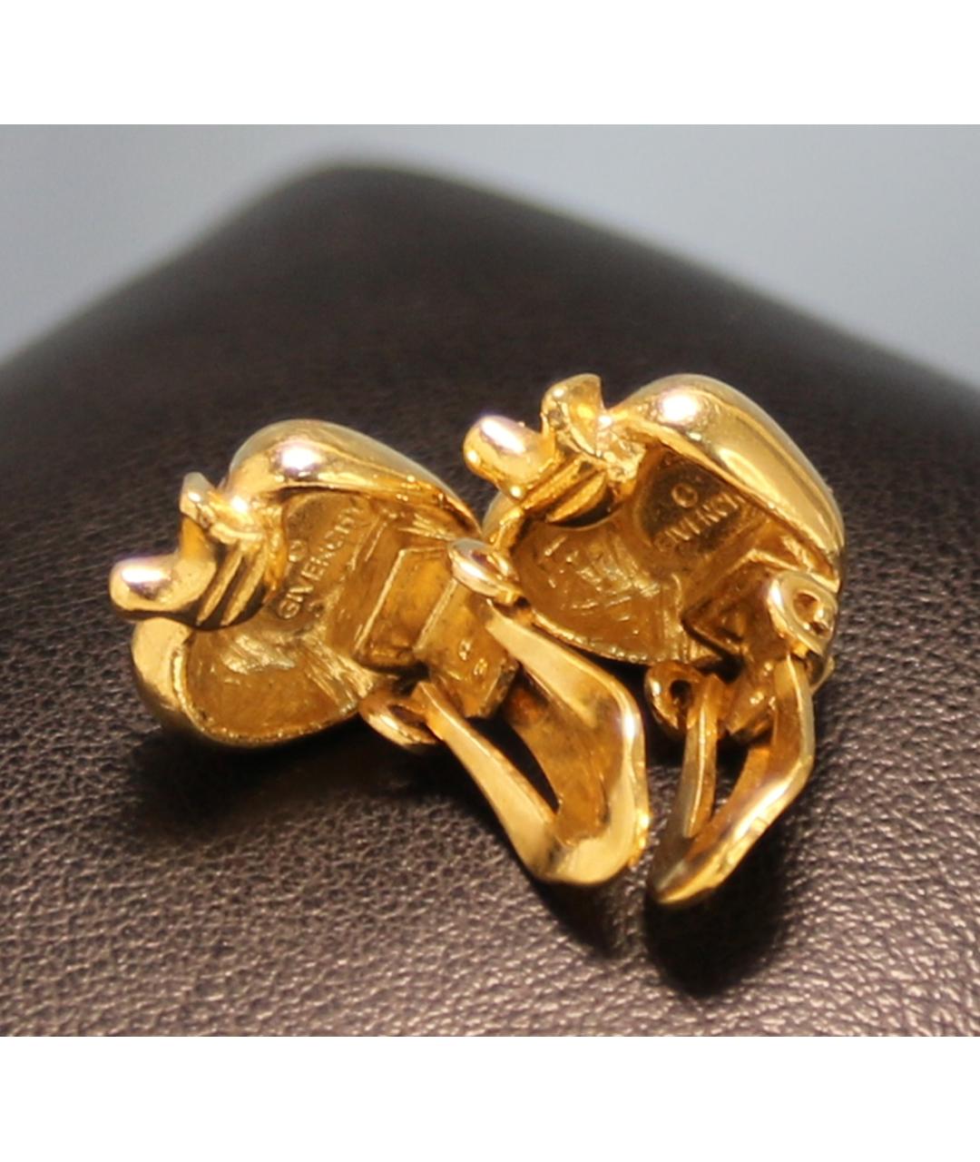 GIVENCHY Золотые позолоченные клипсы, фото 6