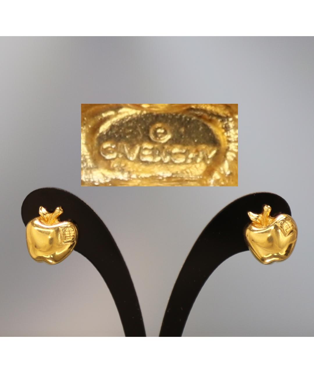 GIVENCHY Золотые позолоченные клипсы, фото 2