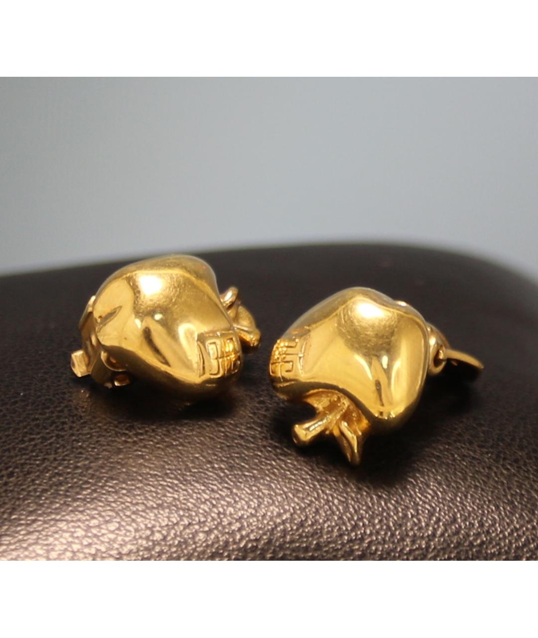 GIVENCHY Золотые позолоченные клипсы, фото 4