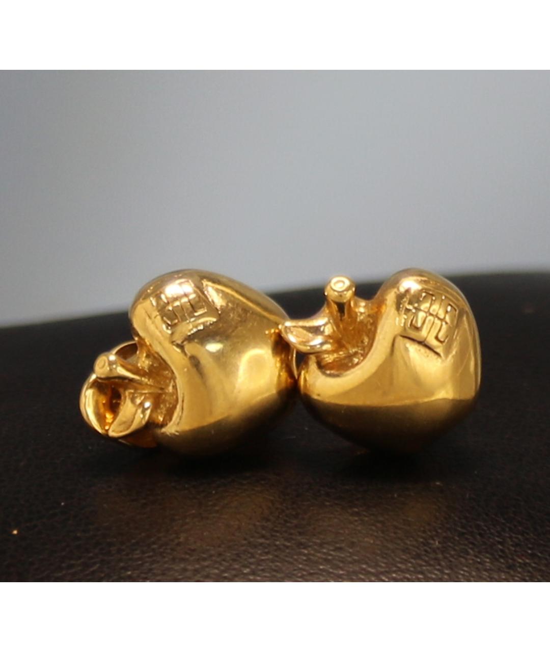 GIVENCHY Золотые позолоченные клипсы, фото 5