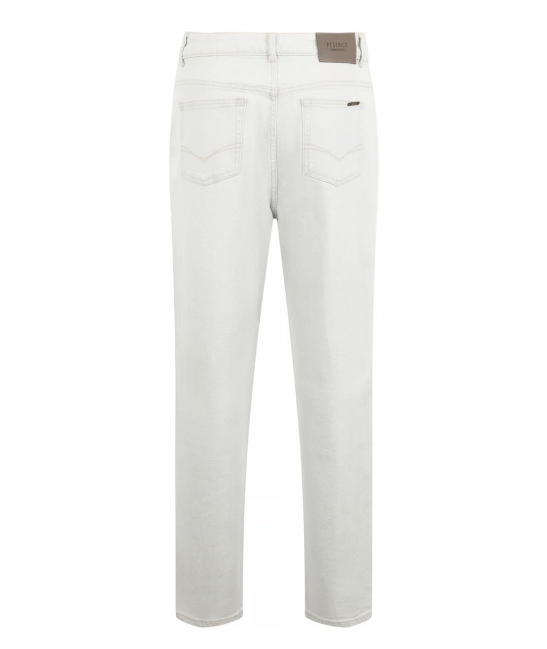 PESERICO Серые хлопковые прямые джинсы, фото 2