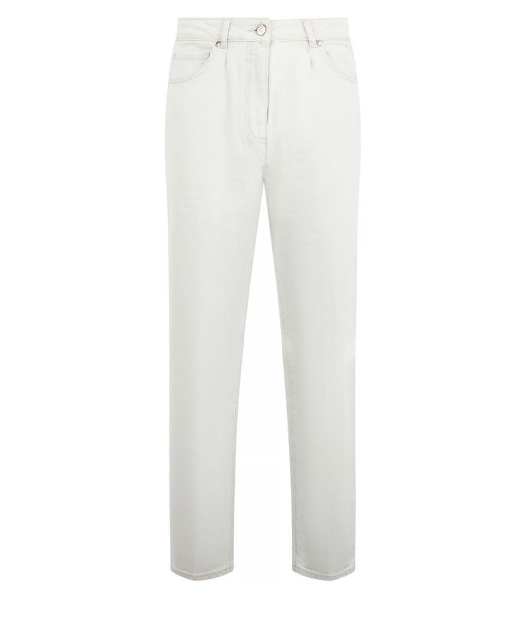 PESERICO Серые хлопковые прямые джинсы, фото 1