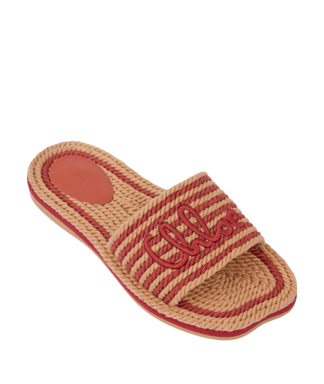 CHLOE Мульти текстильные босоножки, фото 4