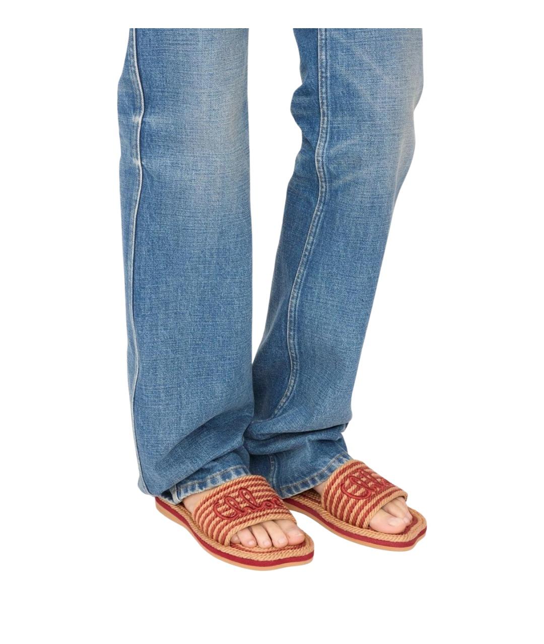 CHLOE Мульти текстильные босоножки, фото 2