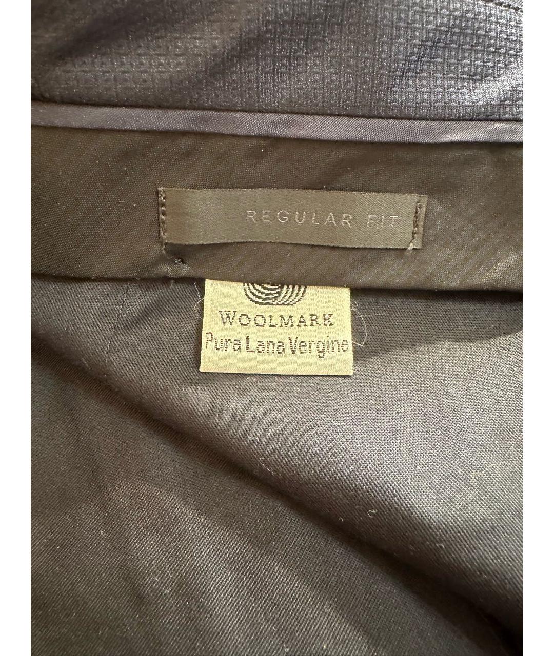 PAL ZILERI Синие шерстяные классические брюки, фото 7