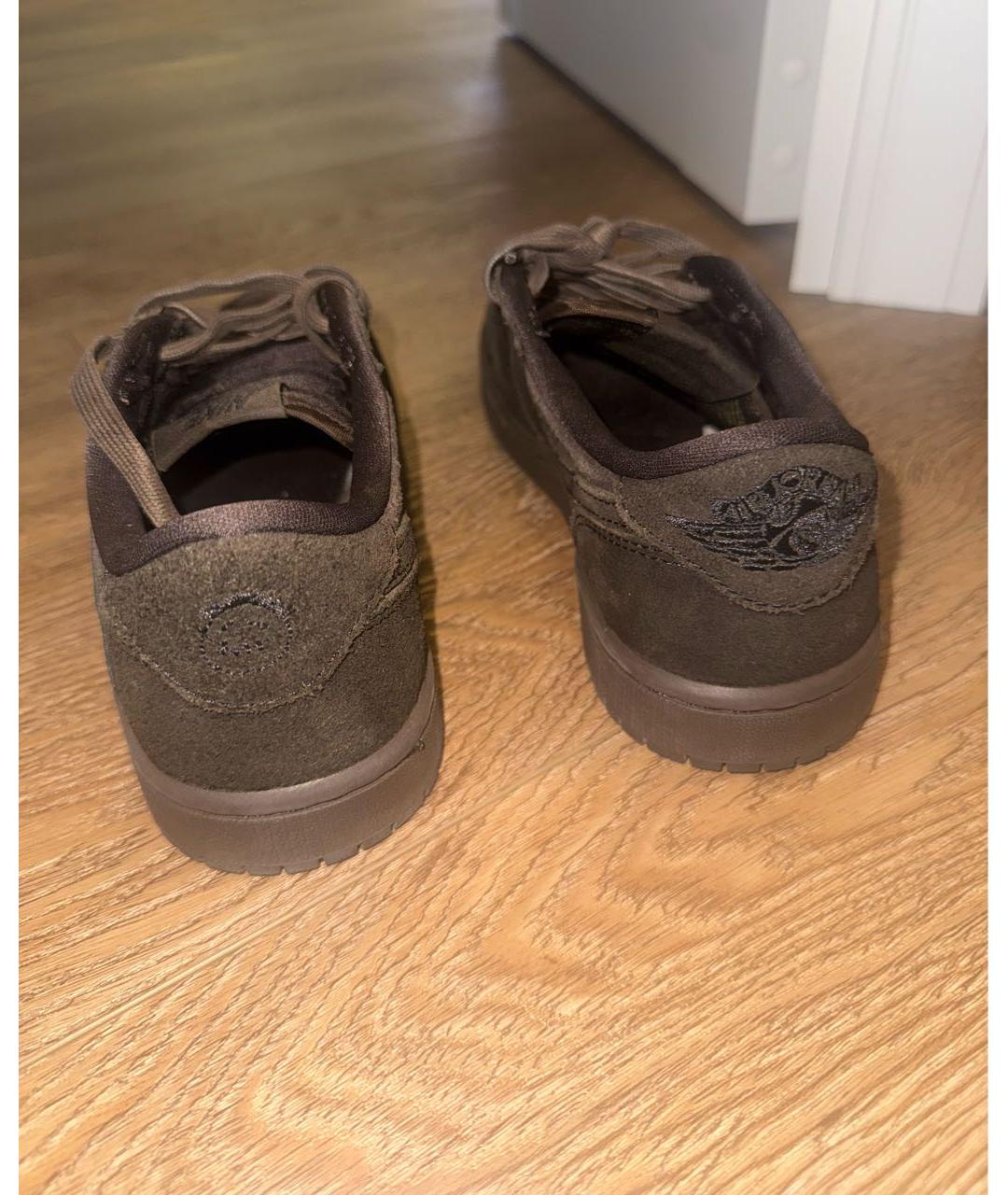 TRAVIS SCOTT Коричневые замшевые кроссовки, фото 4