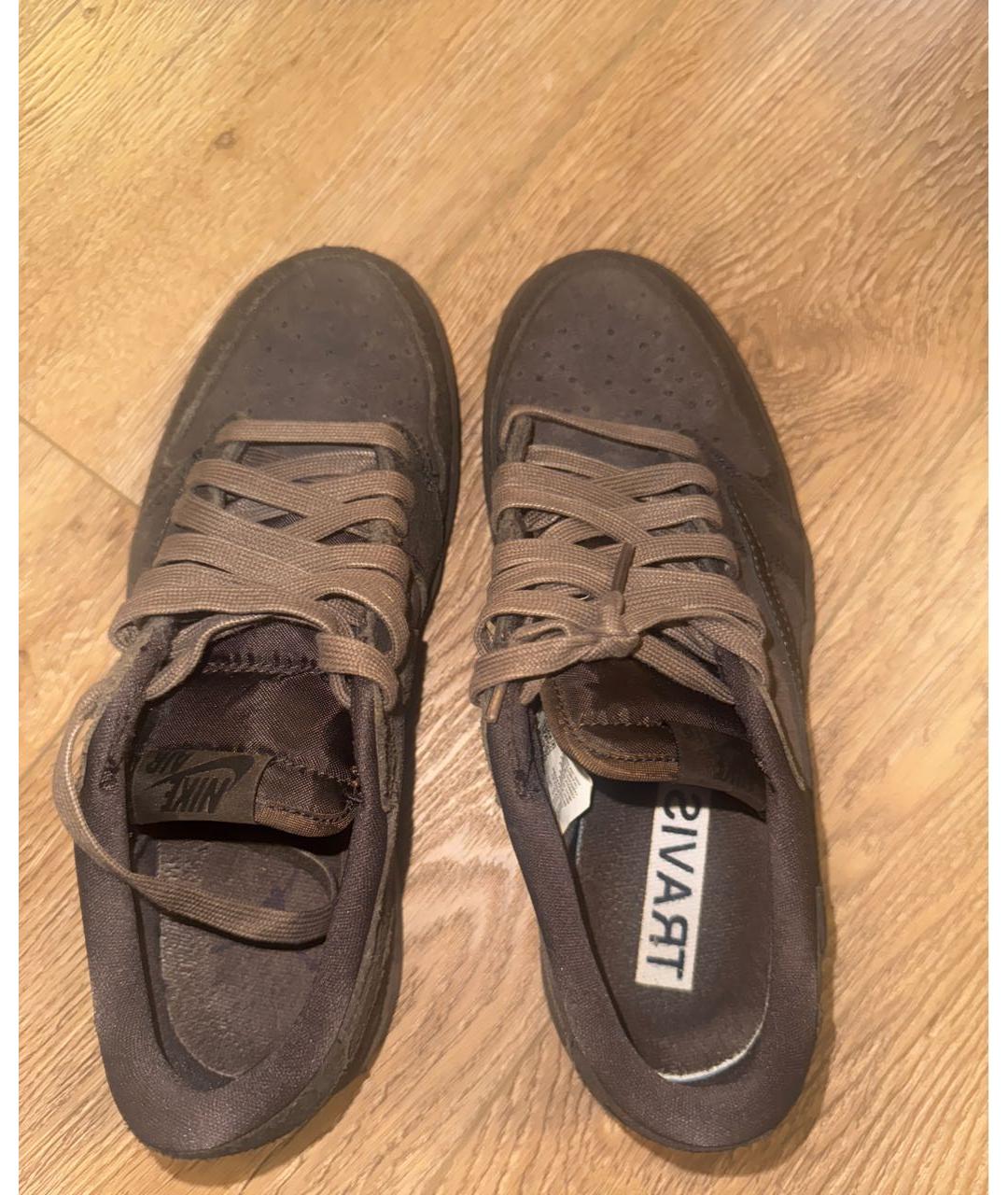 TRAVIS SCOTT Коричневые замшевые кроссовки, фото 3