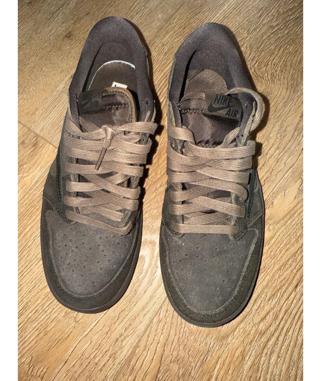 TRAVIS SCOTT Коричневые замшевые кроссовки, фото 2