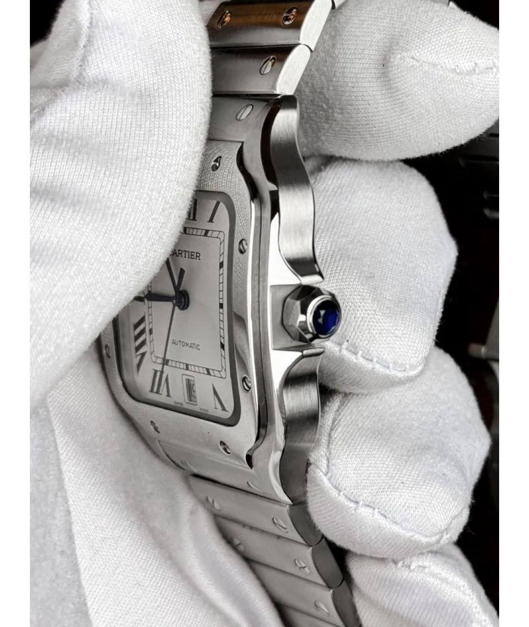 CARTIER Белые часы, фото 4