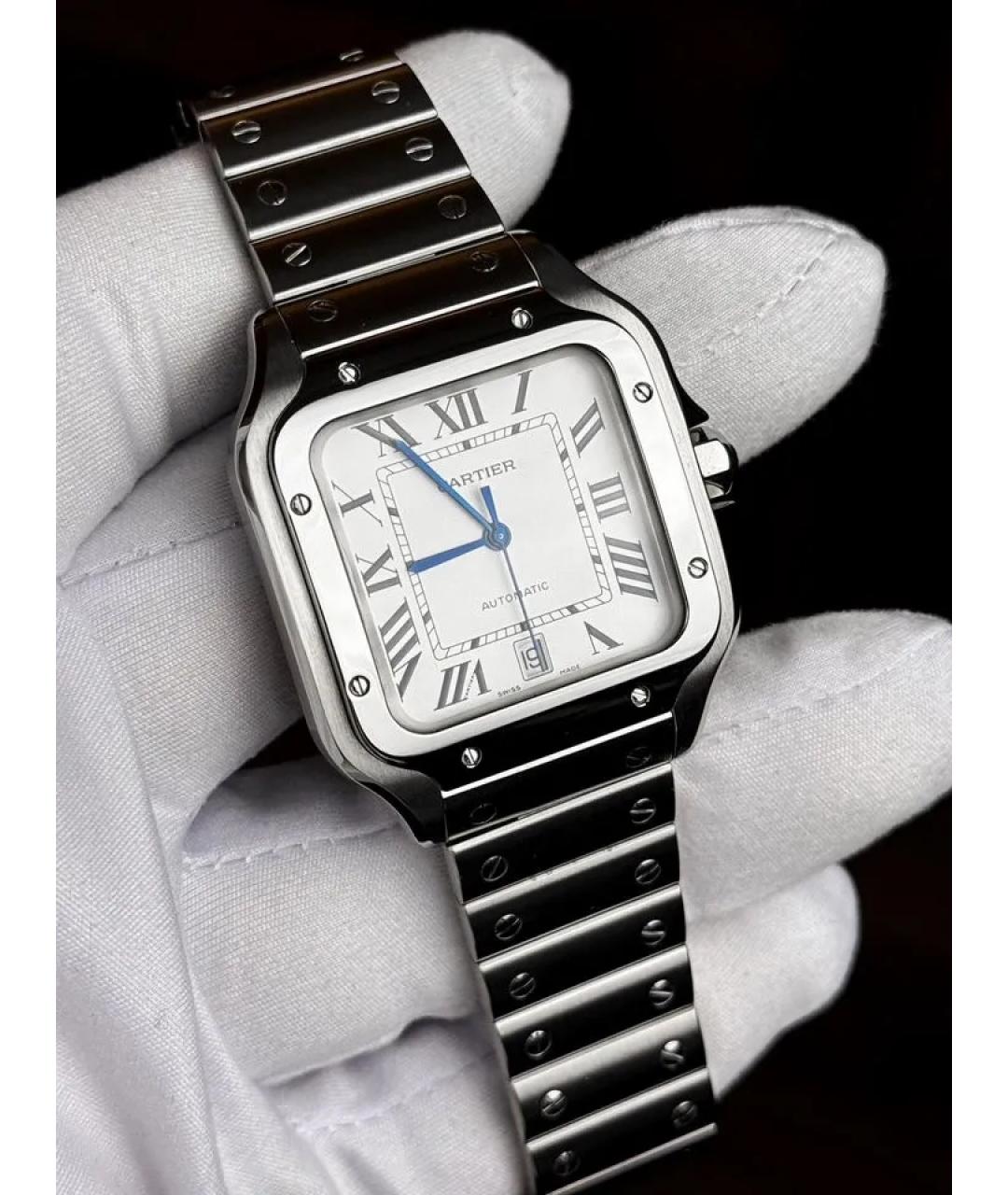 CARTIER Белые часы, фото 2