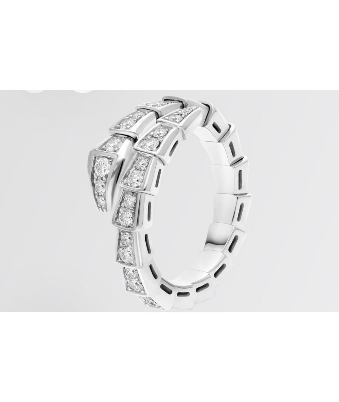 BVLGARI Серебряное кольцо из белого золота, фото 7