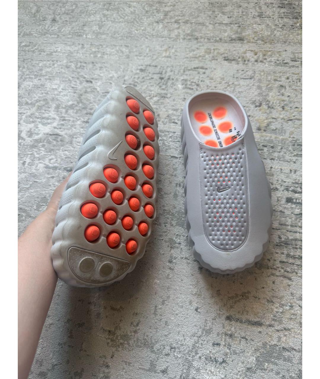 NIKE Серые шлепанцы, фото 6