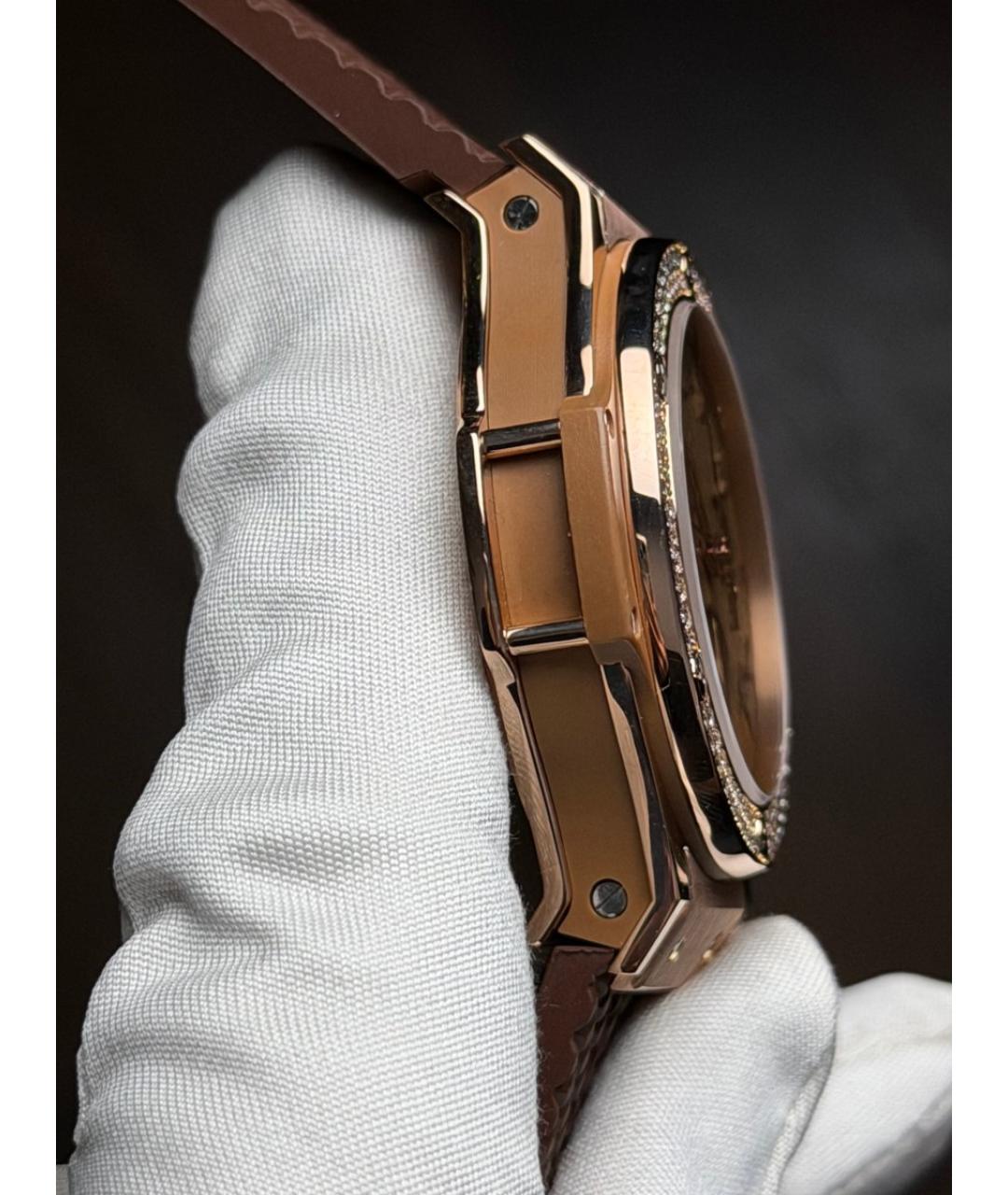 HUBLOT Горчичные часы из розового золота, фото 7