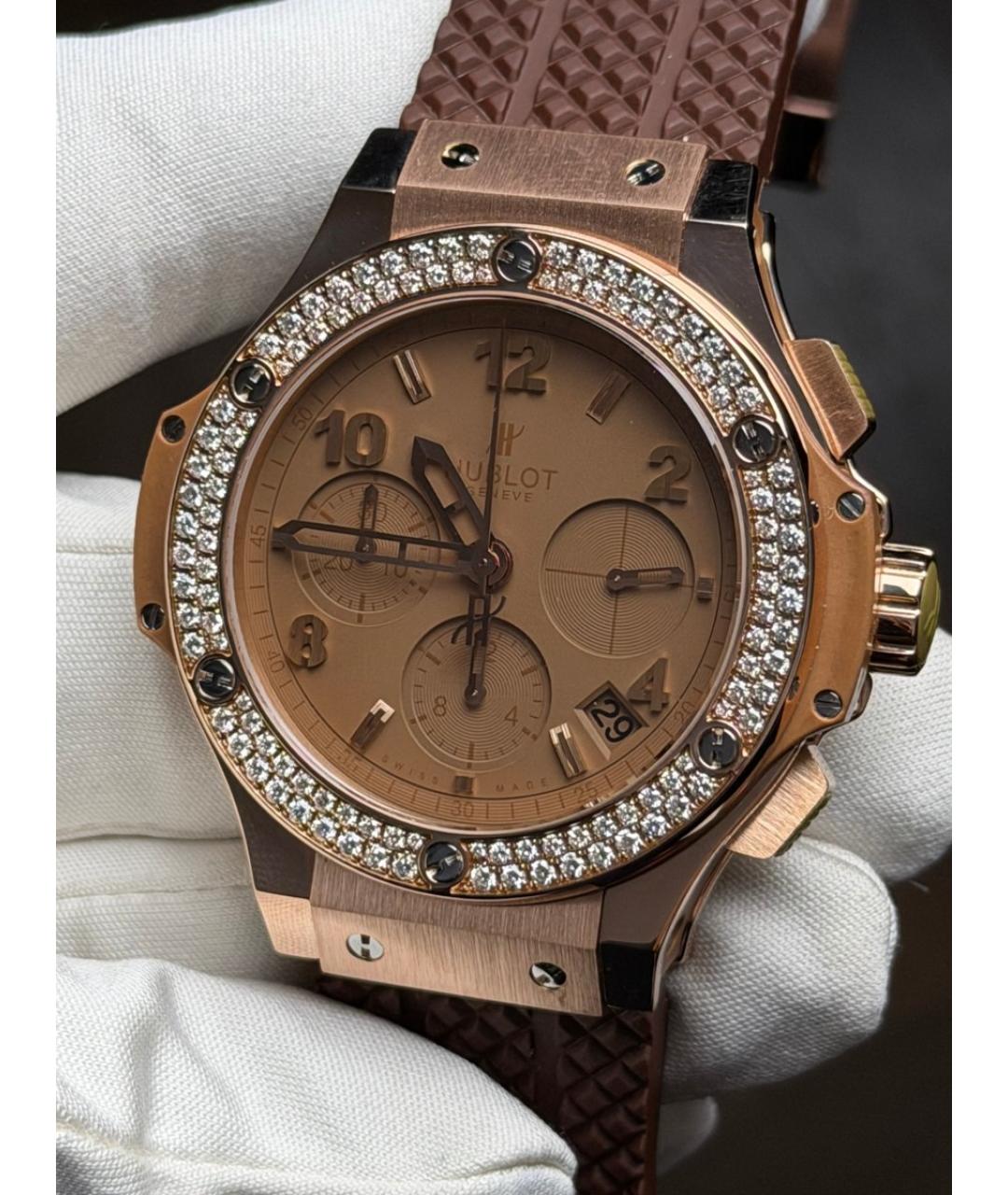 HUBLOT Горчичные часы из розового золота, фото 4