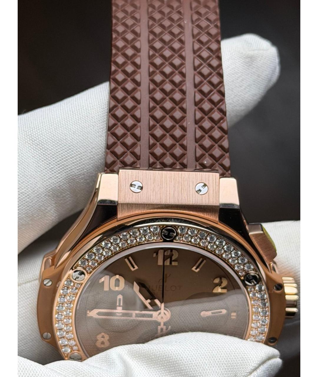 HUBLOT Горчичные часы из розового золота, фото 6