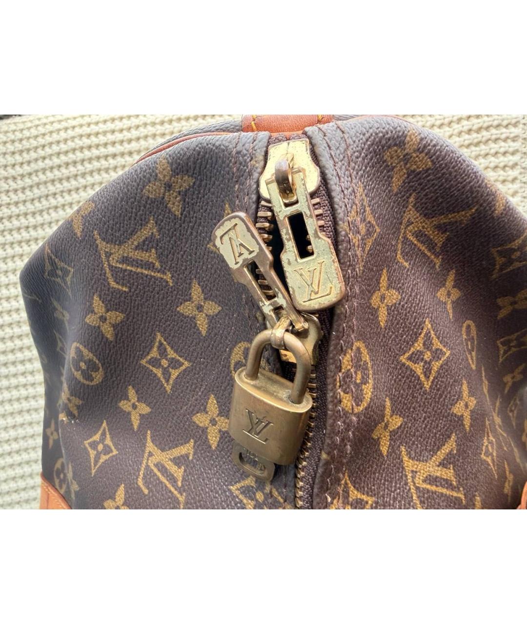 LOUIS VUITTON Коричневая сумка с короткими ручками, фото 6