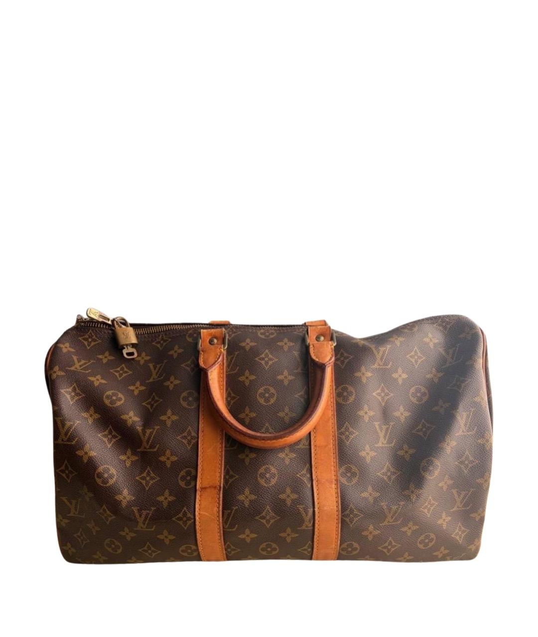 LOUIS VUITTON Коричневая сумка с короткими ручками, фото 1