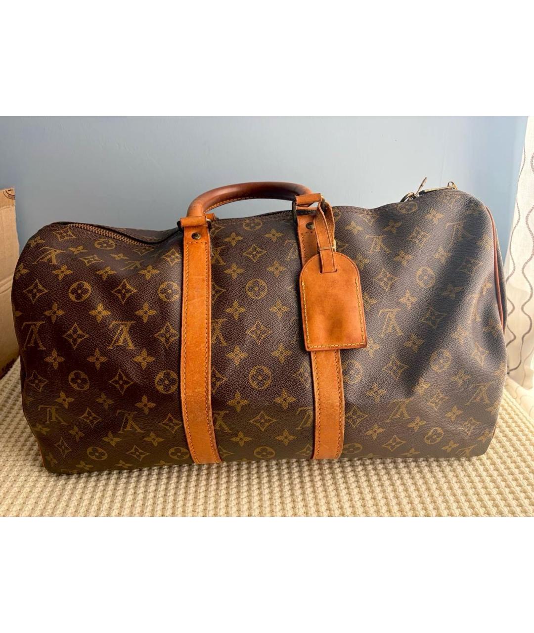 LOUIS VUITTON Коричневая сумка с короткими ручками, фото 2