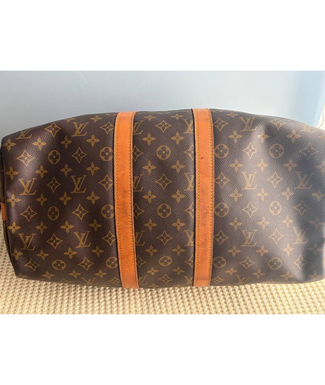 LOUIS VUITTON Коричневая сумка с короткими ручками, фото 4