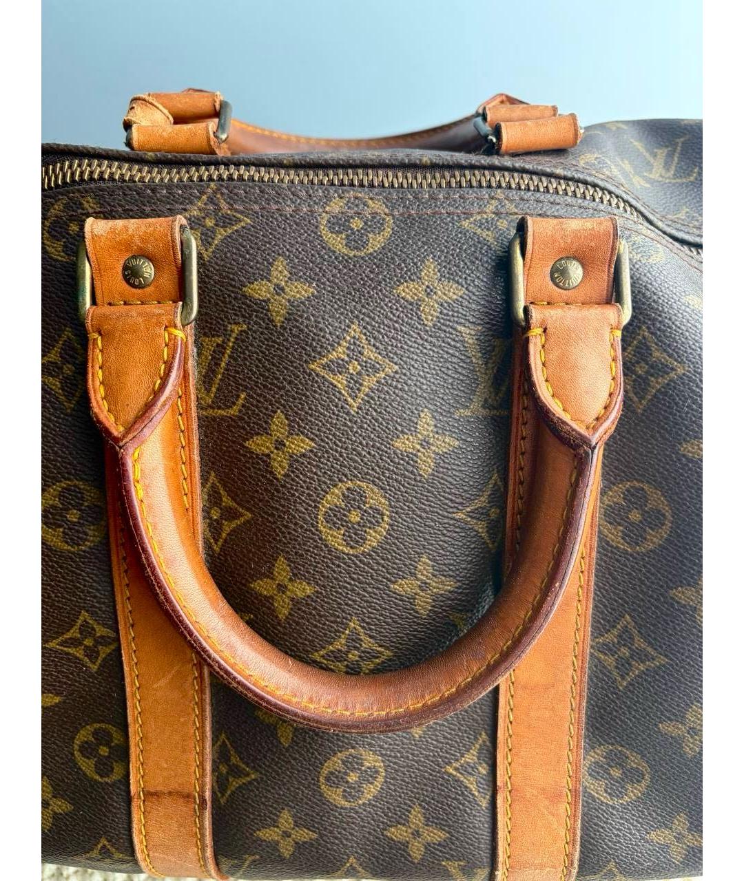 LOUIS VUITTON Коричневая сумка с короткими ручками, фото 7