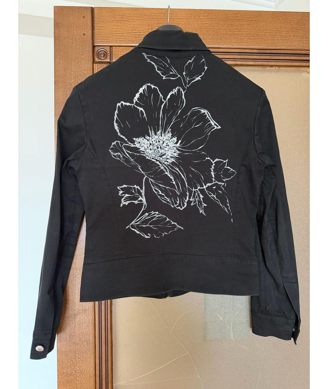 VALENTINO Черная хлопковая куртка, фото 2