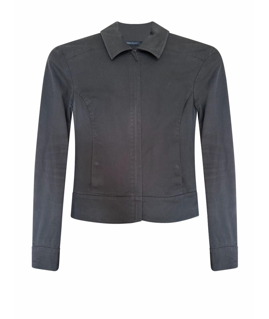 VALENTINO Черная хлопковая куртка, фото 1